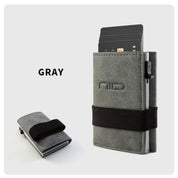 NIID Slide II Vegan Leather Mini Wallet Gray - NIID